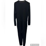 Beyond Yoga Black Overlapping Long Sleeve Fleece Jumpsuit Large Photo 7