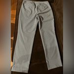 Ann Taylor Black & White Checkered Pants Straight Leg With Pockets Sz 4 Photo 1
