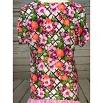 C Est 1946 Floral Blouse size Small Womens Ruffle Stretch Tunic Top NWT Shirt Photo 5