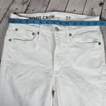 J.Crew 9" mid-rise demi-boot crop jean in white 27 J1752 Photo 9