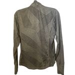 Brooks  Women's Athletic Top Long Sleeve Size Small Gray And Black 1/4 Zip Geo Photo 1