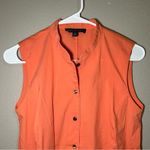 Lafayette 148  sleeveless cotton blend button down top women’s size small 6 Photo 2