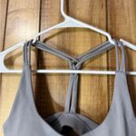 p'tula P’Tula Braided Back Gray Scoop Neck Bra Medium Photo 2