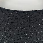 J Laxmi Black All Over‎ Beading Sheer Chiffon Flate Sleeve Asymmetrical Blouse Size XL Photo 12