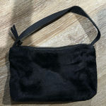 Black velvet purse. 8.5x5.5 in. Little hand bag Photo 0