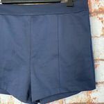 Forever 21 Navy Blue Zip Back High Waist Dress Mini Shorts Large Photo 1