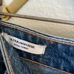 Social Tourist Ultra High Waisted Dark Wash Denim Baggy Loose Cargo Jean Pant 29 Blue Photo 3