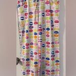 Multicolor Lip Print Cotton Pajama Pants Pink Size XS Photo 0