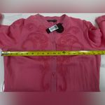 G.D.S By HELENAM Camellia Rose Pink Midi Sleeve Dress with Embroidery Sz S Photo 9