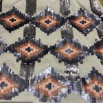 Love Marks Sequined Ivory Mini Skirt Photo 8