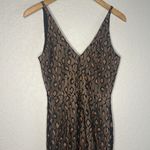 Dress the Population NEW Helen Lace Trumpet Gown Maxi Dress Black Orange Goth Photo 6