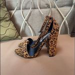 Steve Madden Carrson Real Fur Sandal in Leopard Multi Size 7 Photo 2