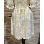 Abercrombie & Fitch Babydoll Dress Smocked Yellow Floral Size M Y2K Cottagecore Photo 5