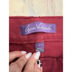 Gloria Vanderbilt Burgundy Capri Pants Women's Size 4 Cotton Stretch NWOT Photo 1
