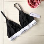 Calvin Klein Black Triangle Bralette Photo 0