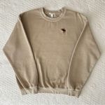 Full Tilt Montana Embroidered Moose Crewneck Sweatshirt Pullover Women's Large Photo 2