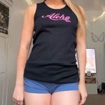 aloha y2k maui hawaii vintage black & pink tank top cami Photo 3