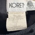 Vintage 90s Koret Pure Wool Mini Skirt Black Basic Minimalist Retro Womens 12 Photo 3