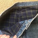 Wrangler Rugged Western Denim Plaid FLANNEL LINED MOM Jean 34X30 High Rise Photo 3