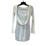 Katie May  Glisten Ivory White Open Back Long Sleeve Mini Dress XS Bridal Party Photo 2
