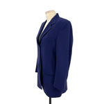Piazza Sempione for Bergdorf Goodman Navy Blue Suit Blazer Jacket Size 42 US 6 Photo 3