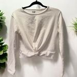 Aerie  Cropped Twist Knot Crewneck Swetshirt Small Photo 0