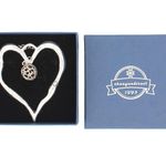 Hollow Ball Silver Heart Pendant Long Sweater Necklace with 30" Adjustable Chain Photo 3