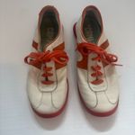 CAMPER Cream Orange Leather Sneakers Size 35 Photo 1