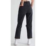 PacSun  High Rise Straight Leg Distressed Ripped Faded Black Jeans Grunge Size 26 Photo 1