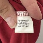 Ny Collection Woman Red Faux Wrap 3/4 Sleeve Plus Party Career Dress 1X Photo 7