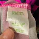 Lilly Pulitzer Beckett Stripe Balloon Sleeve Cinch Waist Pink and Navy Dress Photo 3