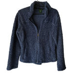 LL Bean Jacket Womens Large‎ Full Zip Fleece Sherpa Lined Warm Cozy Outdoors Blue Photo 0