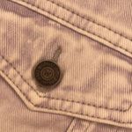 Wishlist Nwot  small denim cotton jean jacket light wash purple tint w/ buttons s Photo 2