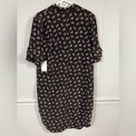 frame denim NWT $425 FRAME 100% Silk Printed Button-Front Ruffle Sleeve Shirt Dress Size XL Photo 10