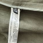 Uterque Linen Blend trench coat Asymmetrical Olive Green M Size M Photo 3