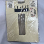 Leslie Fay Vintage Body Slimmers Long Line Control Top Pantyhose Sand Size B Photo 0