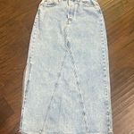 Levi's  Icon Long Light Blue Denim Maxi Skirt 26 EUC Photo 0