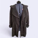 Monoreno  Gray Faux Fur & Suede Coat Photo 2