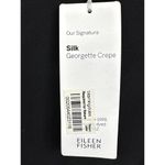 Eileen Fisher NWT Ballet NK K/L Dress, Black size L Silk Georgette Crepe $358 Photo 3