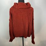Free People Women's Be Yours Pullover Cowl Neck Sweater in Cranberry Photo 5