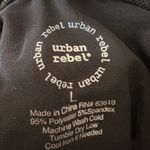 None Urban Rebel High Neck Black Tank Top Size Large Photo 2