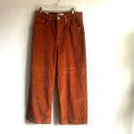 Levi's Levi’s Ribcage Wide Leg Orange Corduroy Pants Size 31 Photo 3