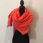 Old Navy  Orange and White oversized scarf Photo 5