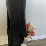 Loft Ann Taylor Black Silk Mermaid Skirt with Lace and Ruffle Hem Photo 1