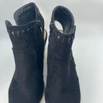 Ccocci Cocci Black Suede Cutout Slingback Block Heel Booties Size 6.5 Western Style Photo 3