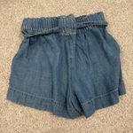 Indigo Rein  Blue Jean Shorts with Paper Bag Waist Photo 2