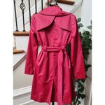 Mossimo Womens Pink Polyester Notch Collar Long Sleeve Belted Coat Jacket Small Photo 5