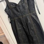 BCBG Black Denim Midi Dress Size 8 Photo 4