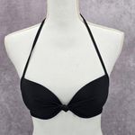 Aerie Black Padded Halter Knot String Brooke Bra Bikini Top 32B Photo 0