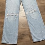 Abercrombie & Fitch The 90's Relaxed High Rise Distressed Stretch Blue Jeans 26 Photo 3